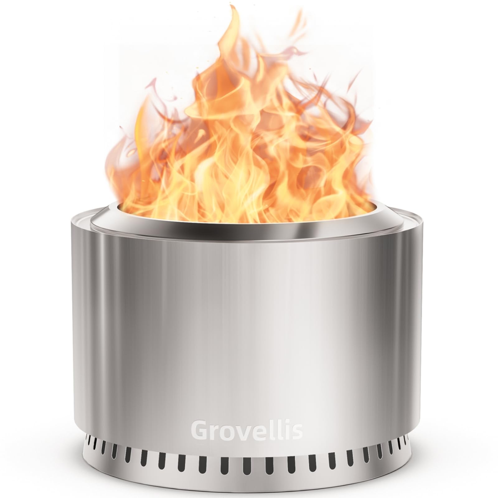 Amazon.com : Grovellis 27 inch Smokeless Fire Pit with Waterproof